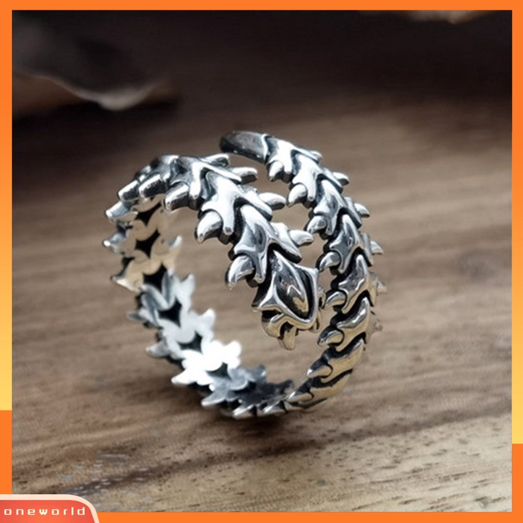 [EONE] Punk Adjustable Alloy Pria Cincin Chine Pasangan Pembukaan Cincin Perhiasan Aksesoris