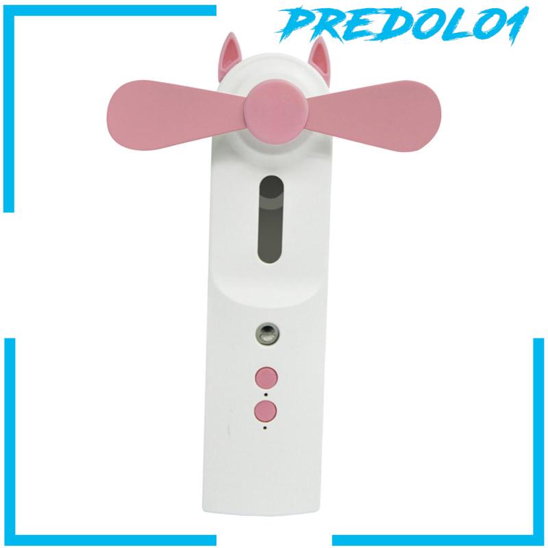 [Predolo1] Personal Fan Misting Fan Backpacking Mobil Kantor 2speed Mini Fan Humidifier