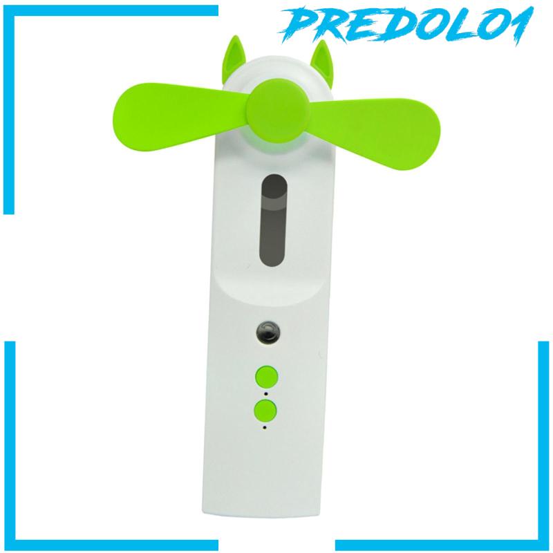 [Predolo1] Personal Fan Misting Fan Backpacking Mobil Kantor 2speed Mini Fan Humidifier