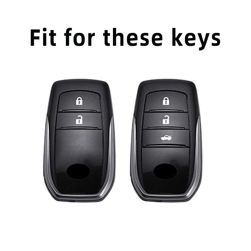1pcs/toyota Camry RAV4 Auris Corolla Avensis Verso Yaris Aygo Scion Case Kunci Mobil Tas Cover Shell Gantungan Kunci Pelindung