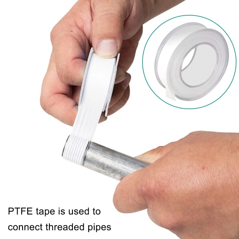 20m/roll PTFE Keran Pipa Air Tape Sealant Anti Bocor/Tape Perbaikan Putih Rumah Tangga Untuk Ledeng Sambungan