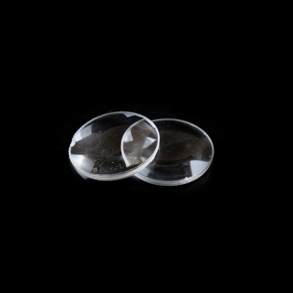 Seasonoun 2Pcs Kardus Virtual Reality VR BiConvex Lensa Saja 25mm x 45mm.