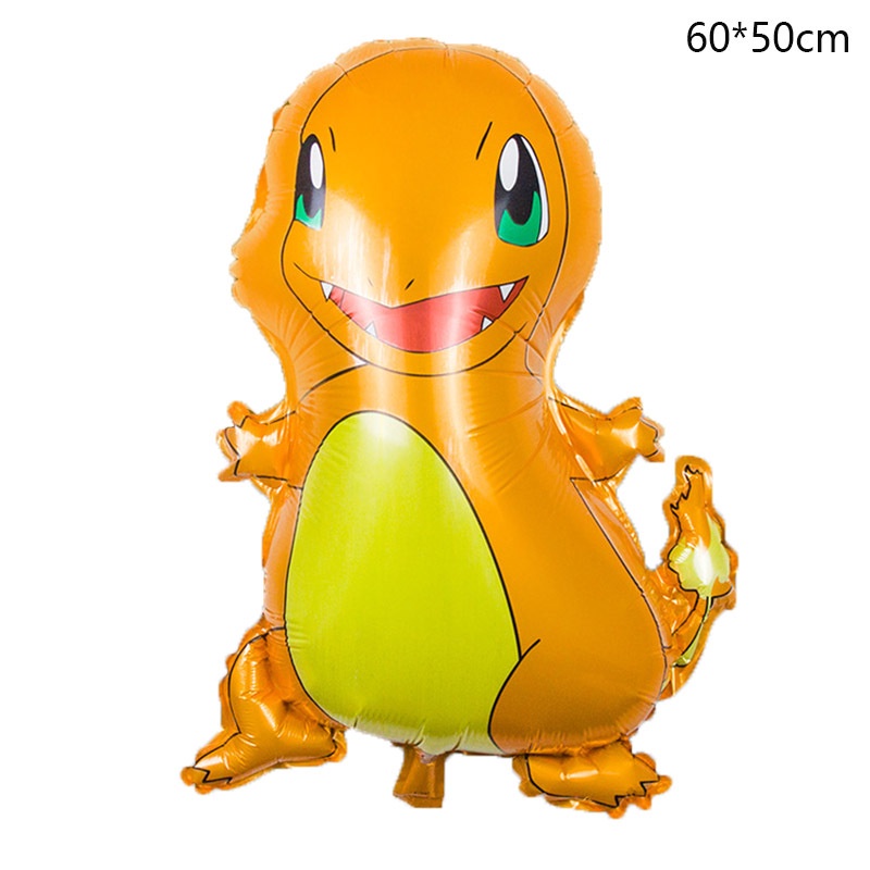 Anime TAKARA TOMY Pokemon Balon Film Aluminium Pikachu Charmander Bulbasaur Squirtle Action Figure Festival Party Mainan Untuk Bayi