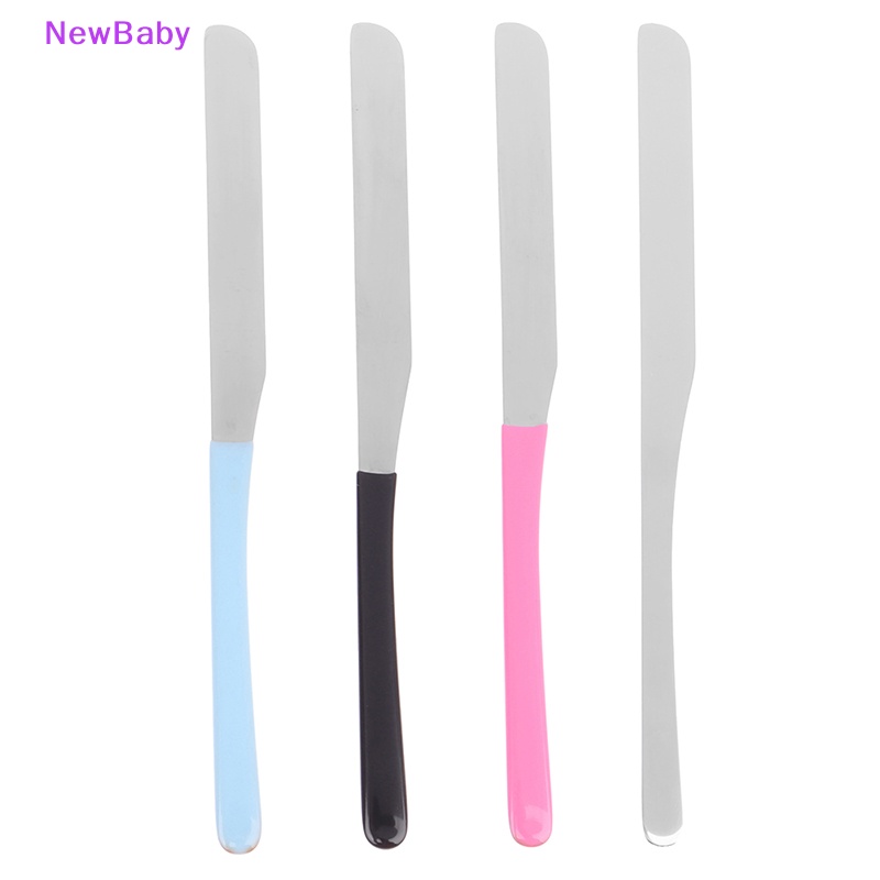 Newbaby Spatula Toning Makeup Stainless Steel Mixing Stick Foundation Alat Pencampur Krim ID