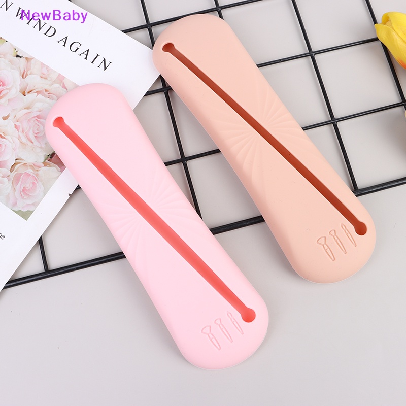 Newbaby Tas Makeup Portable Makeup Brush Pouch Organizer Kosmetik Silikon Untuk Travel ID
