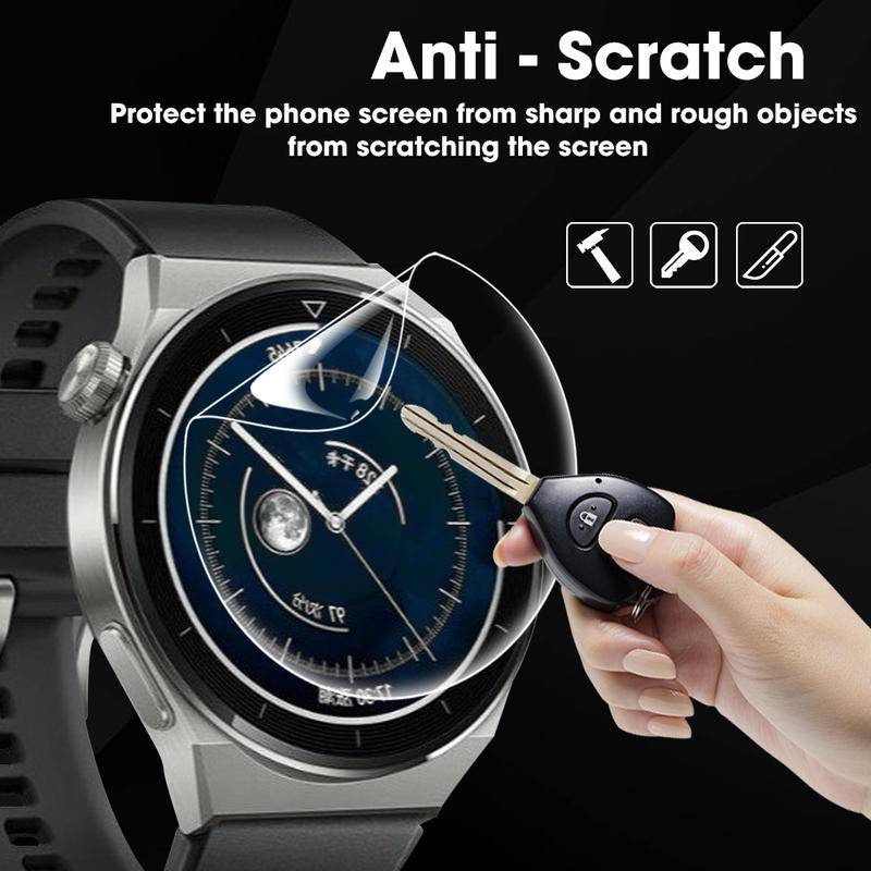 Untuk Huawei GT2 GT3 Pro 42mm 43mm 46mm Soft TPU Hydrogel Film Pelindung Layar Anti Gores Untuk Huawei Band Watch7 6 B6 B5 4 3 Fit 2 Pro Bukan Kaca