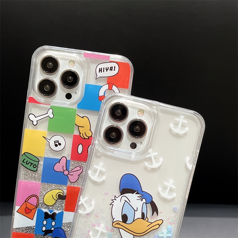 IPHONE Cover Motif Kartun Mengalir Cocok Untuk Iphone14 13 12 11 Pro X XS Max XR 6 7 8 14 Plus Perlindungan Lensa Casing Ponsel Magnetik