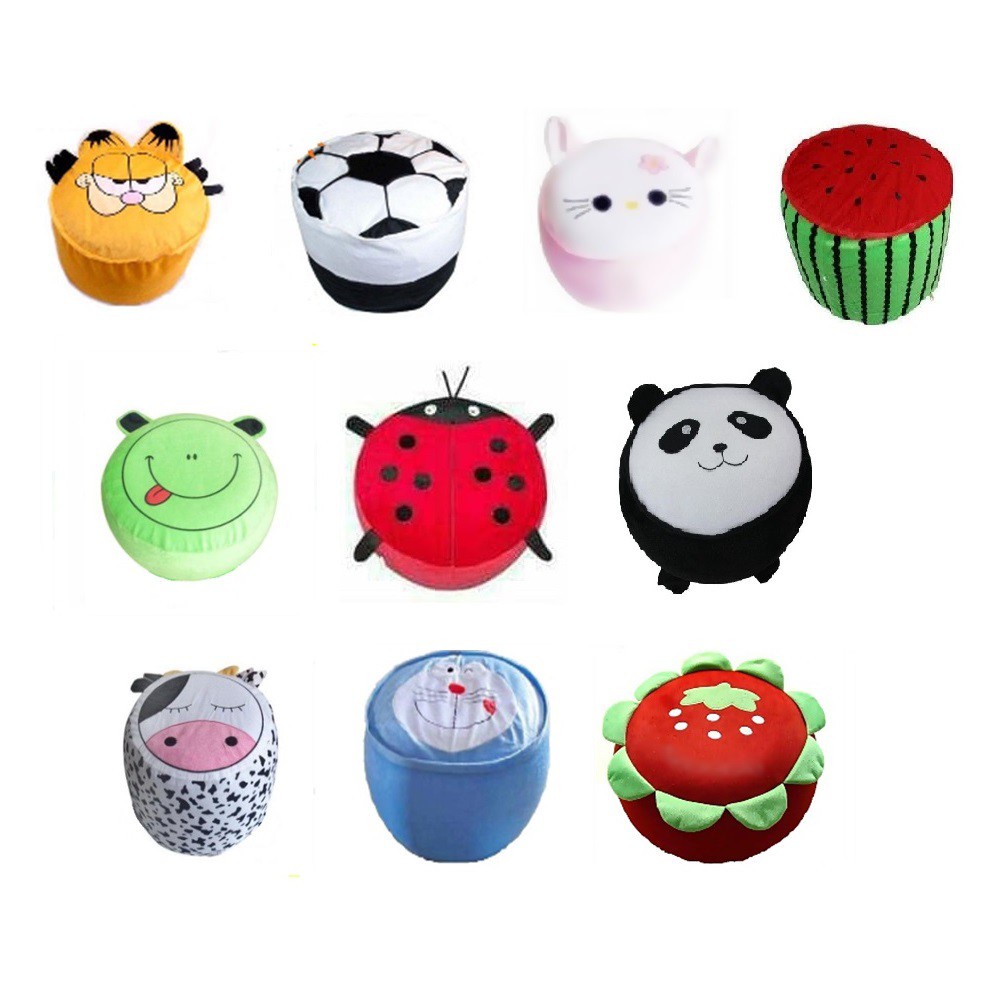 Sofa Tiup Kursi Balon Angin Karakter Hello Kitty Doraemon Pooh Spongebob Garfield Animal Kodok Sapi 