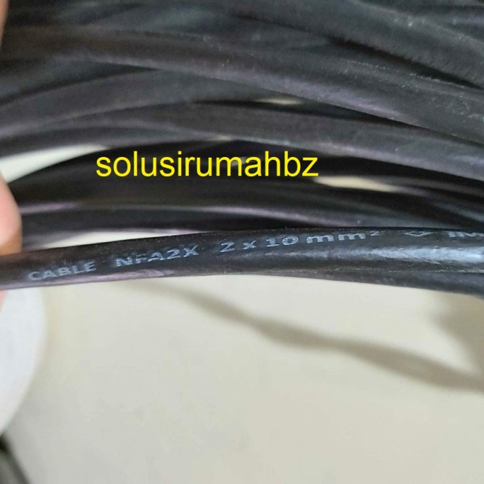 permeter KABEL PLN 2X10 TWIST PLN PJU TWIS HITAM LISTRIK twisted sr