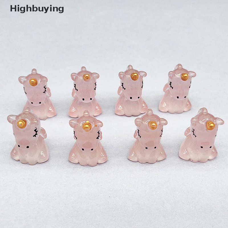 Hbid 5pcs DIY Fluorescence Unicorn Resin Aksesoris Untuk Bahan Crafg Perhiasan Ch Supply Seni Dekorasi Glory