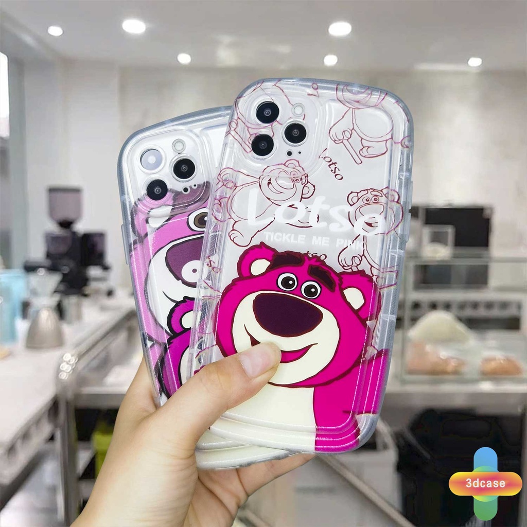 Compatible For Case IPhone 12 11 13 14 PRO MAX 6 7 6S 8 14 Plus X XR XS MAX 11 12 13 Se 2020 6SPlus 7Plus 6Plus 8Plus 14Plus XSMAX Cartoon Lotso Camera Lens Protection Soap Case