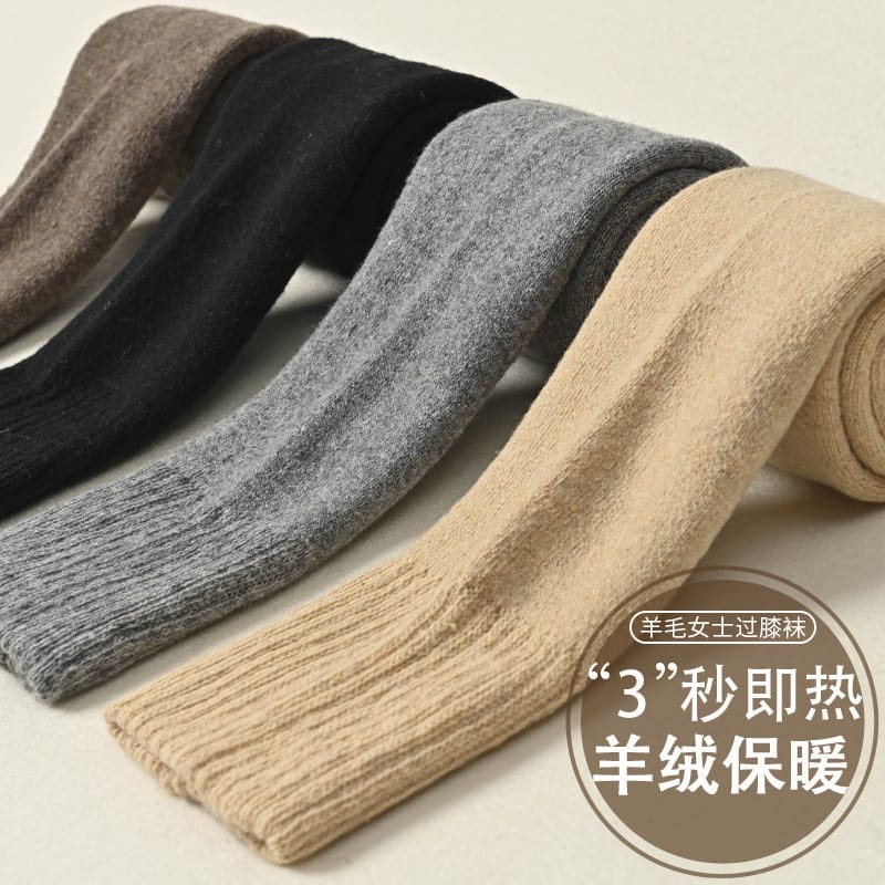 IMPORT WOMAN WINTER WOOL LONG SOCKS KAOS KAKI WOL WANITA MUSIM DINGIN SUHU MINUS