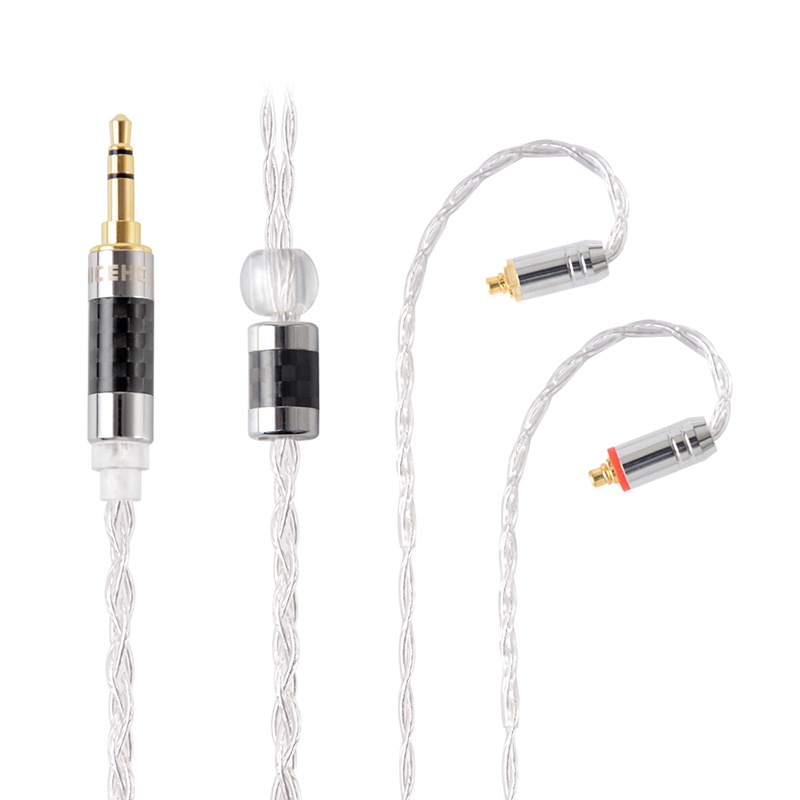 Nicehck LitzPS 4N Litz Kabel Upgrade Earphone Perak Murni 3.5/2.5/4.4mm MMCX/NX7 Pro/QDC/0.78mm 2Pin Untuk DB3 T4 T2 ST-10s