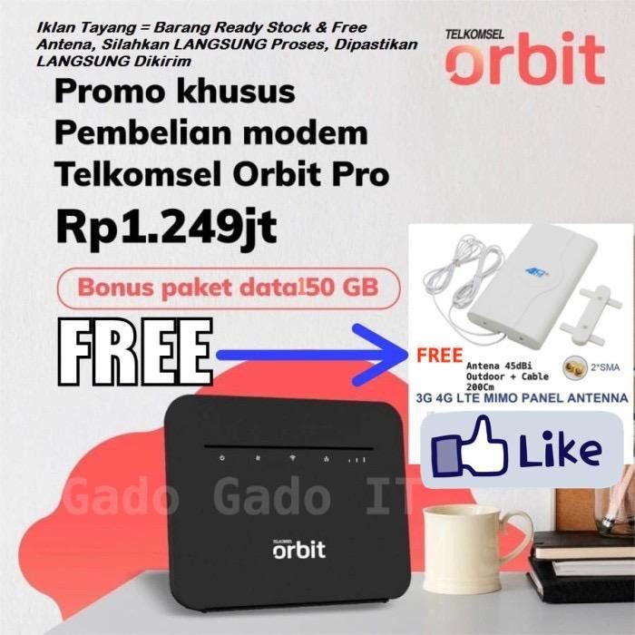 MODEM MIFI WIRELESS ROUTER HKM281 ORBIT PRO SPEED 4G LTE 150GB