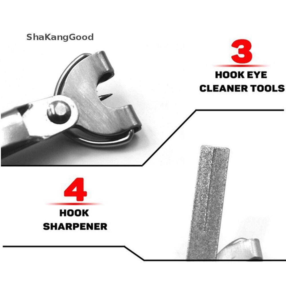 Skid 4in1 Fast Tie Nail Knotter Line Cutter Clipper Nipper Pengait Pengasah Pancing T SKK