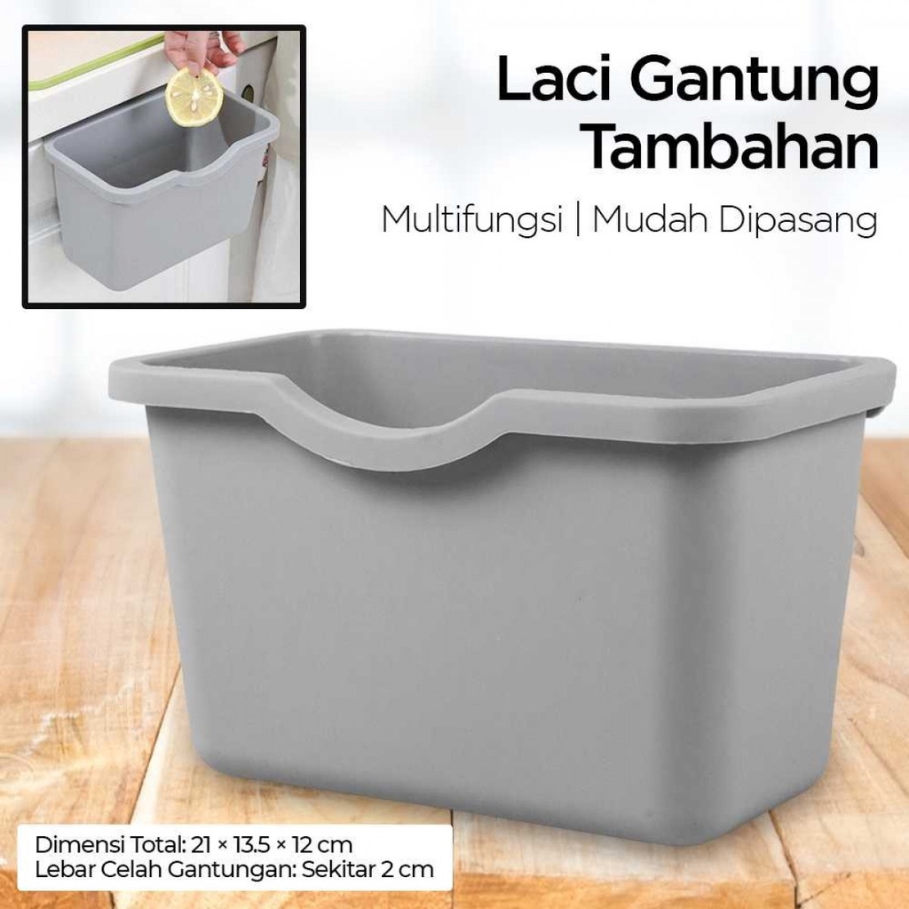 KITPIPI Laci Gantung Tambahan Serbaguna Trash Can Waste Bin - SQL9670