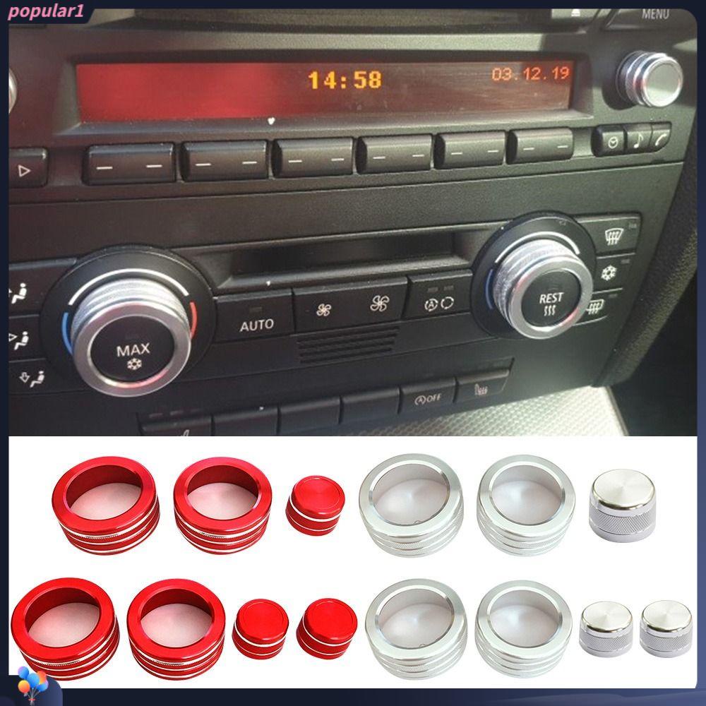Populer Penutup Tombol Audio Ac 2005-2013 Knob Konversi Interior Untuk BMW Seri3 One Touch Start
