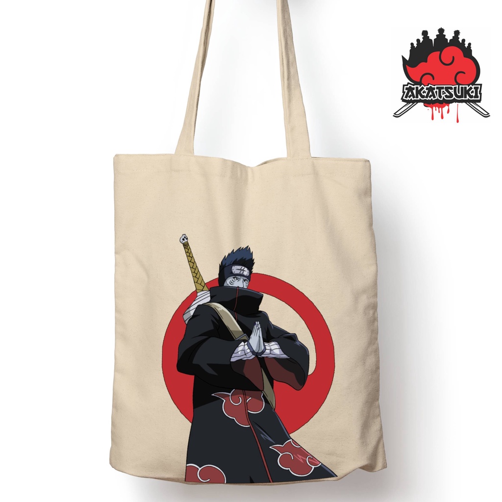 Totebag Anime Naruto akatsuki series itachi uchiha Tote bag premium Totebag zipper totebag velcro Termurah