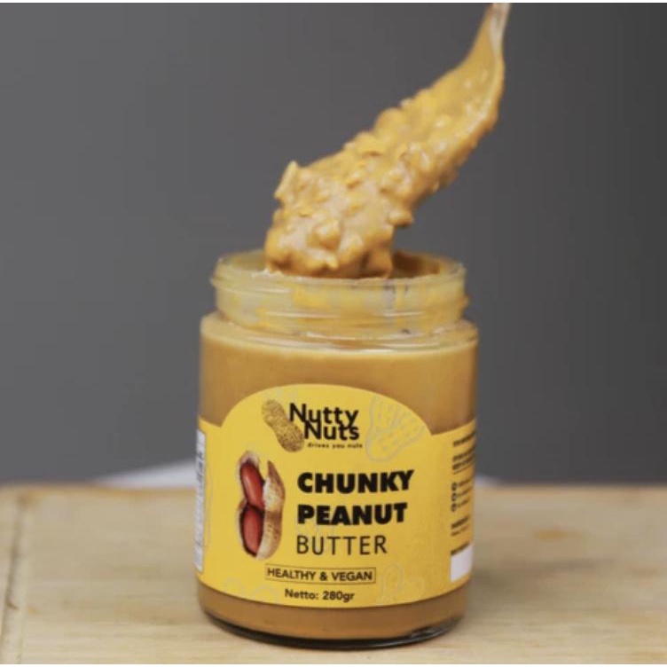 Natural Chunky Peanut Butter 280gr NuttyNuts