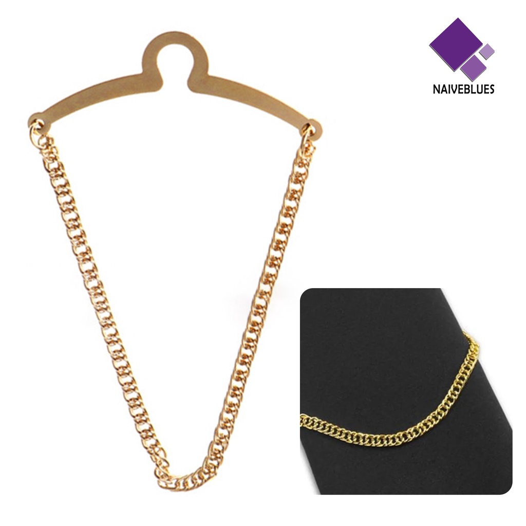 &lt; Naiveblues &gt; Tie Pin All Match Anti Karat Mencegah Kendur Tidak Oksidasi Memperbaiki Pria Tie Tack Clip