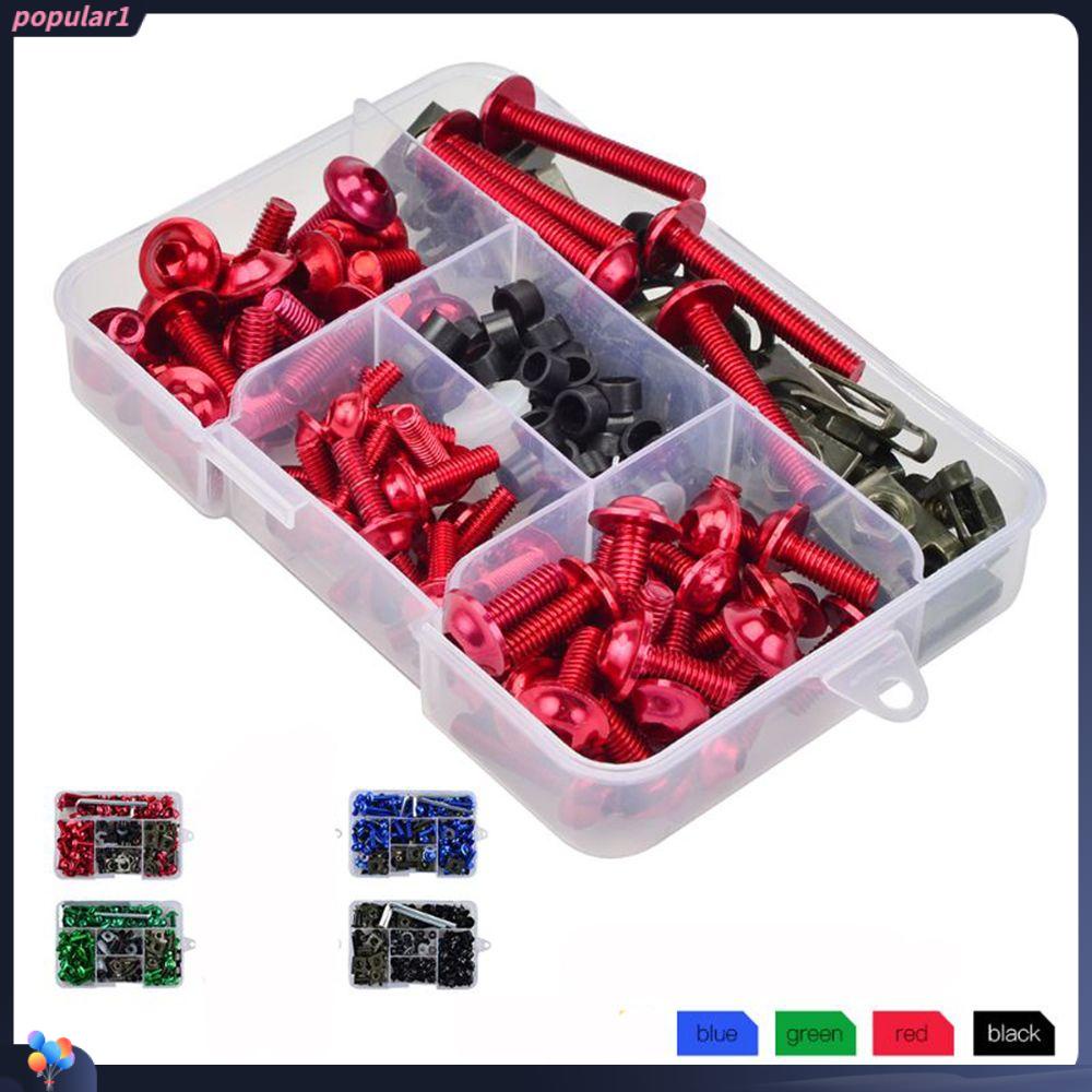 Populer 158pcs Sekrup Baut Fairing Sekrup Baru Mur Kit CNC Motor Screw