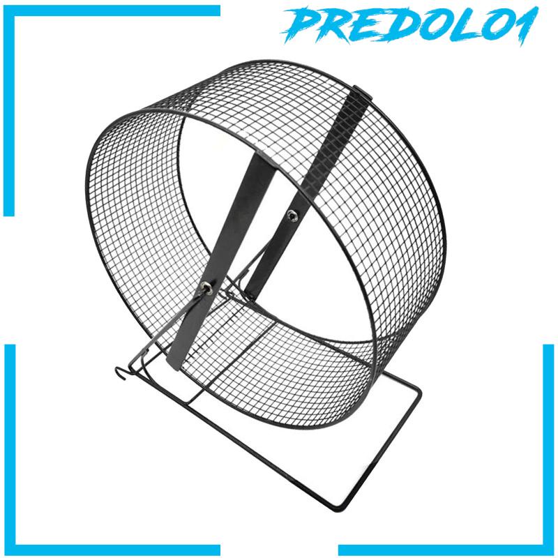 [Predolo1] Roda Latihan Lari Hamster Besi Marmut Jogging Wheel Black Wire Mesh