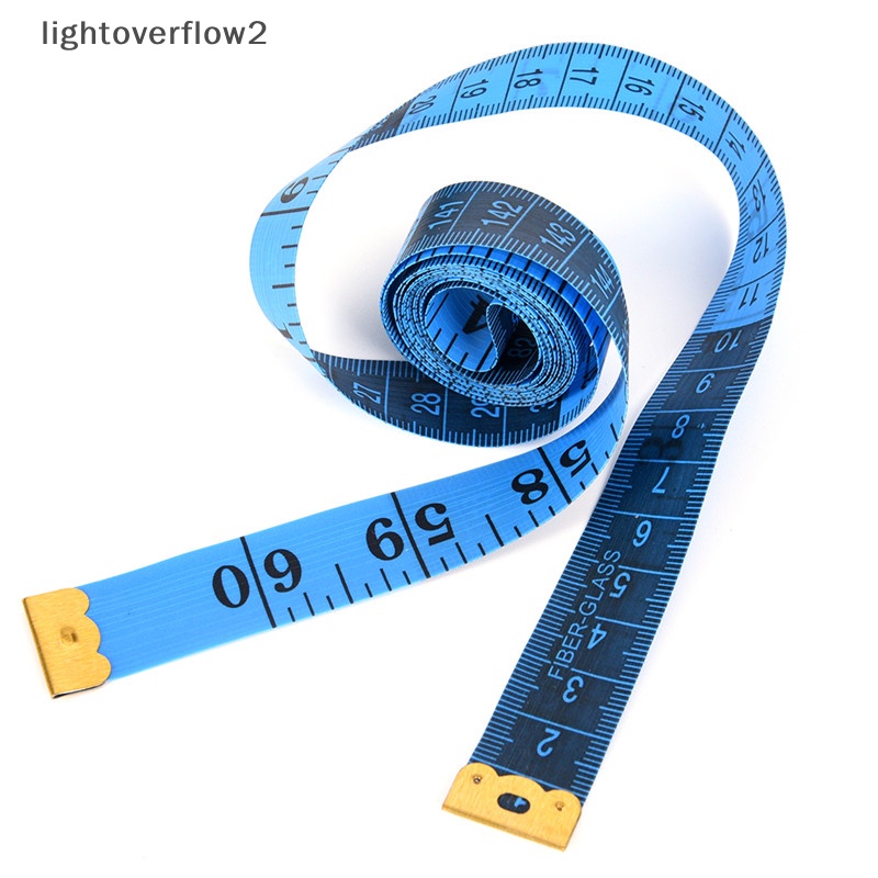 [lightoverflow2] 1.5m Tape Mesure Jahit Tailor Kain Measuring Tapes Ruler Flat Lembut [ID]