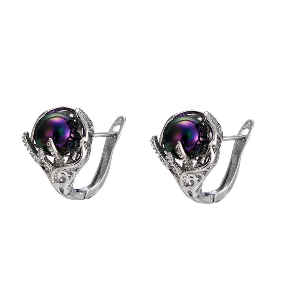 Goldkingdom Aksesoris Perhiasan Fashion Ready Stock Anting Mutiara Warna-Warni Lucu Tidak Alergi Stud Earrings Wanita