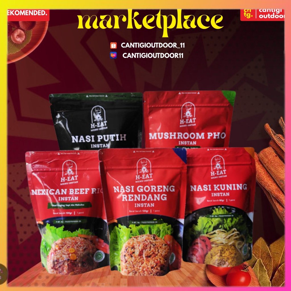 

RILIS❤❤❤ Makanan Instan H eat Nasi Instan Cepat Saji, ransum, Nasi dan Makanan Gunung Instan Outdoor Camping Hiking