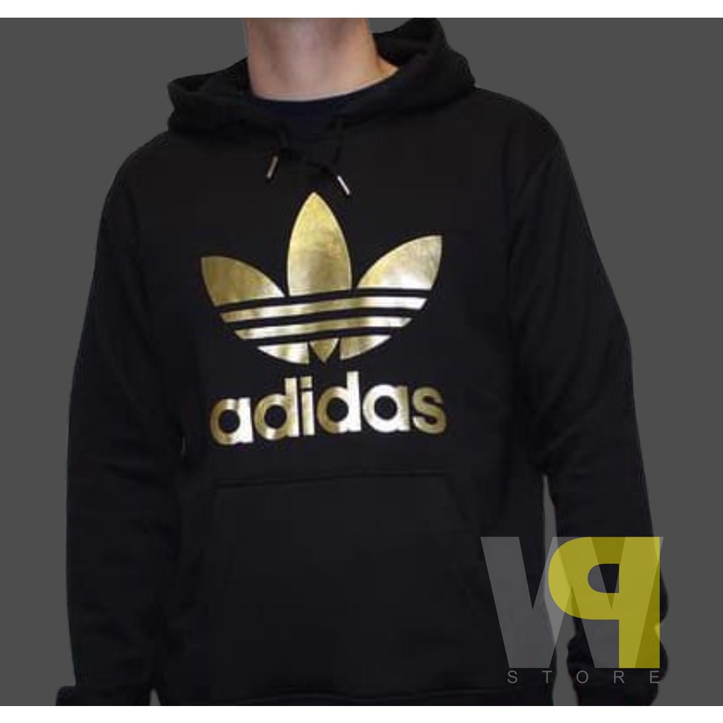 HOODIE ADIDAS LOGO GOLD EMAS JAKET SWEATER KEREN