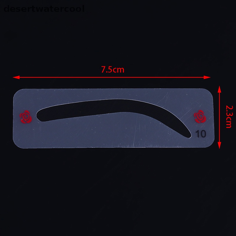 Deid 24pcs Stensil Alis Grooming Shaper Tahan Lama Template Makeup Wanita Kartu Alis Martijn