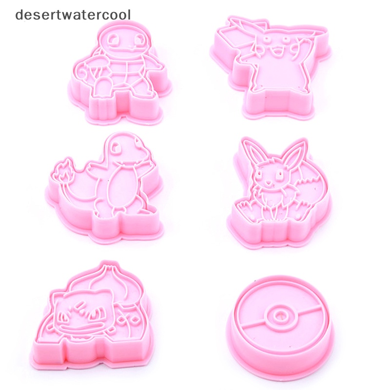 Deid 6Set Kartun elf Cookie Press Tipe Biskuit Plastik cutg die set Martijn