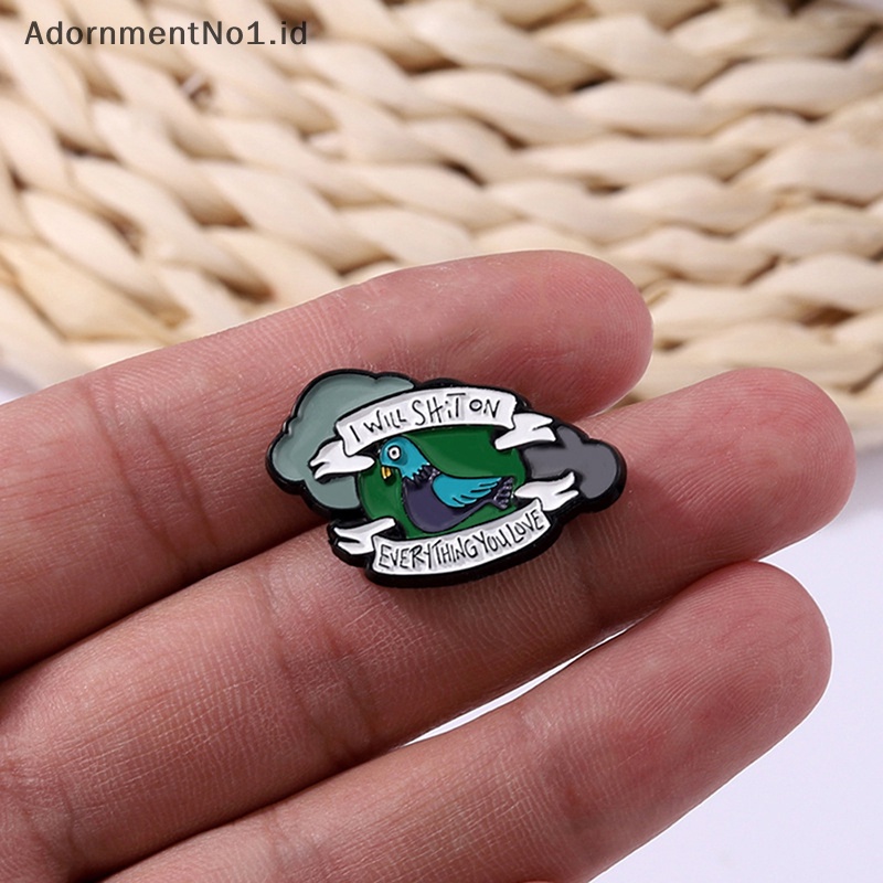 [AdornmentNo1] Pin Enamel Pigeon Custom Bros Kerah Lencana Lucu Keren Hewan Perhiasan Hadiah Untuk Teman [ID]