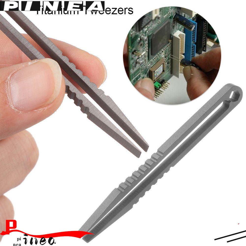 Nanas Titanium Penjepit Saku Camping Outdoor Profesional Pinset Pick Up Clamping