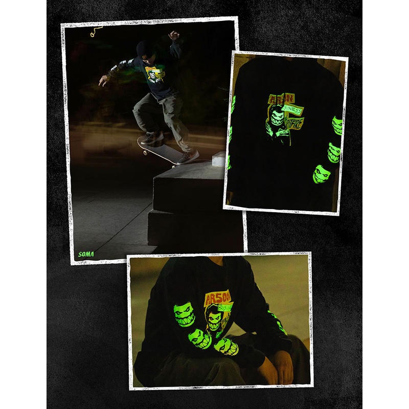 Spitfire Arson Business Black Glow Longsleeve Tee