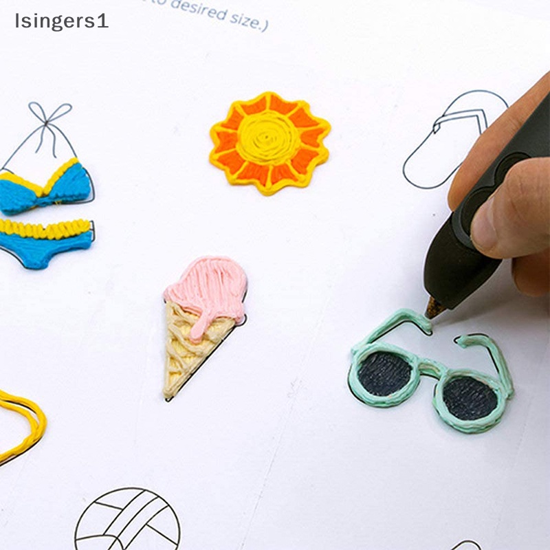 [lsingers1] Pulpen Filamen 3D 12warna 1.75Mm 3m Per Warna Bahan Pring 3D Butik