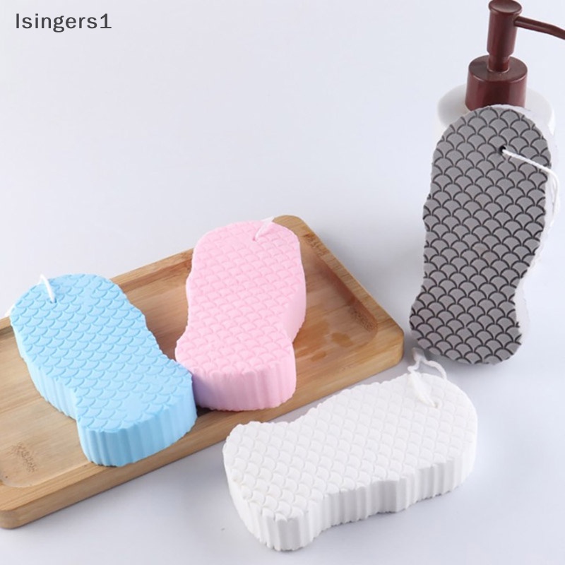 [lsingers1] Spons Lembut Body Scrubber Mandi Exfoliag Scrub Sponge Shower Brush Cleaner Butik