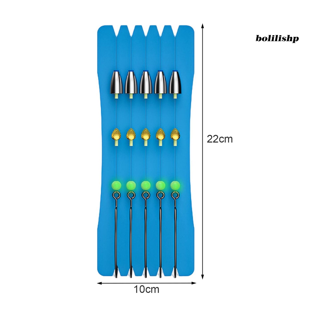 Bo-1 Set Fishhook Set Tajam Ujung Kait Mudah Tembus Anti-Melarikan Diri Angling Baja Tungsten Memimpin Umpan Lembut Memikat Garis Set Perlengkapan Memancing