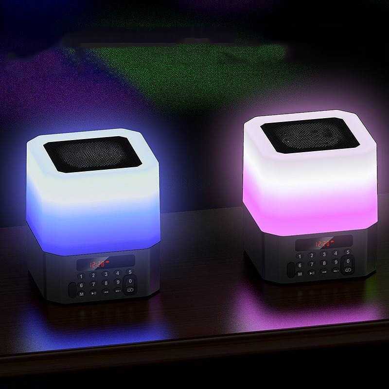 Jam Speaker Wireless Bluetooth RGB LED Light Unik ZB600