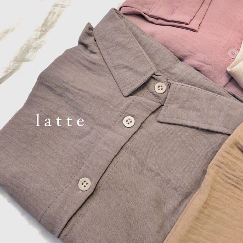 Hanin Crop Rayon Crincle//Kemeja Crop// Kemeja fhanel crop Premium Keisya Crop / Kemeja Crop Crinkle