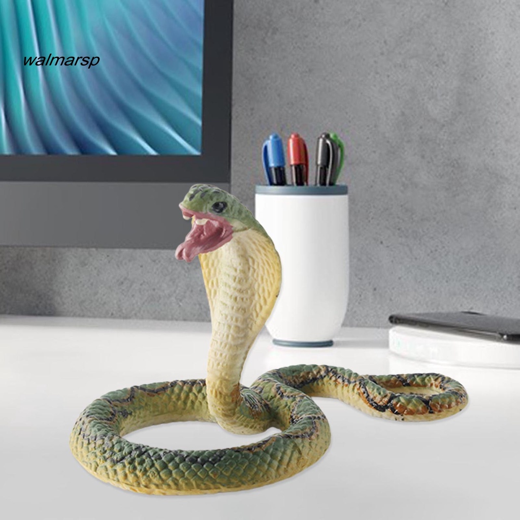 Lap Patung Ular Model Simulasi Berbagai Gaya Python Cobra Rattlesnake Model Solid Dekorasi PVC Reptil Amphibian Figurine Ornamen Mainan Edukasi