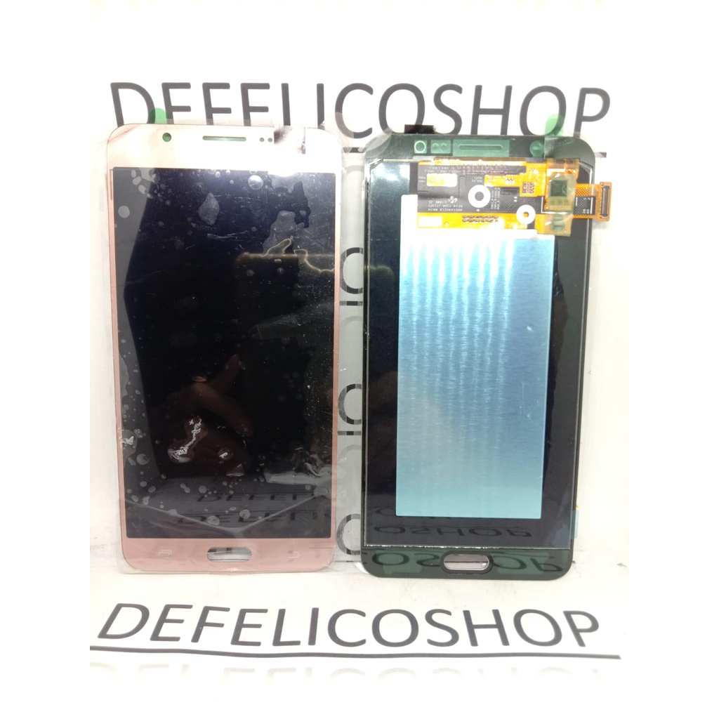 LCD TOUCHSCREEN SAMSUNG GALAXY J7 2016 J710 SUPER AMOLED ORI OEM ROSE GOLD