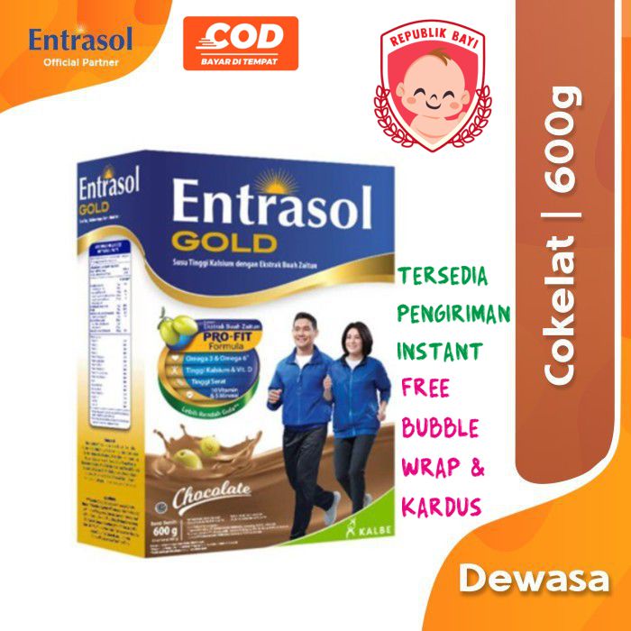 

Entrasol Gold Chocolate Box 600g Susu Dewasa Kesehatan Tinggi Nurisi MURAH