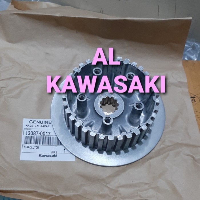hub clutch kaki 5 tempat kampas kopling kx250 kx 250 original Kawasaki