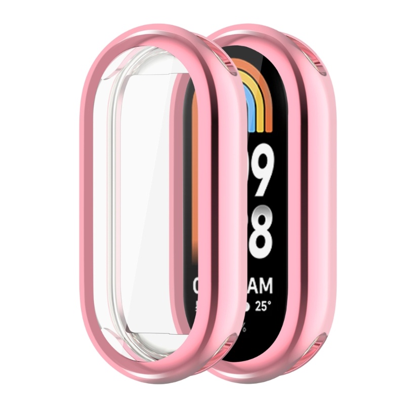 Cre Untuk Mi-Band8 Smartwatch Pelindung Case Ringan Tahan Lama Lembut Perlindungan Perumahan-Cangkang Shockproof Anti Gores C