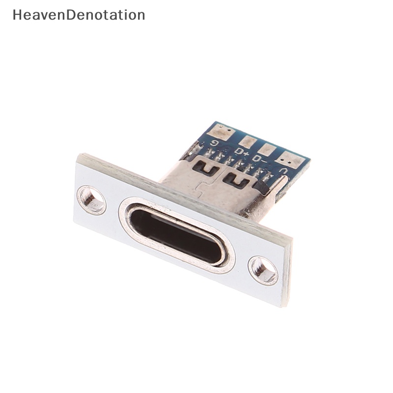 [HeavenDenotation] Usb Jack Type-C 2Pin 2P 4P Waterproof Strip Line Of Solder Joint Female Connector Jack Charging Port USB Tipe C Socket Connector HDV