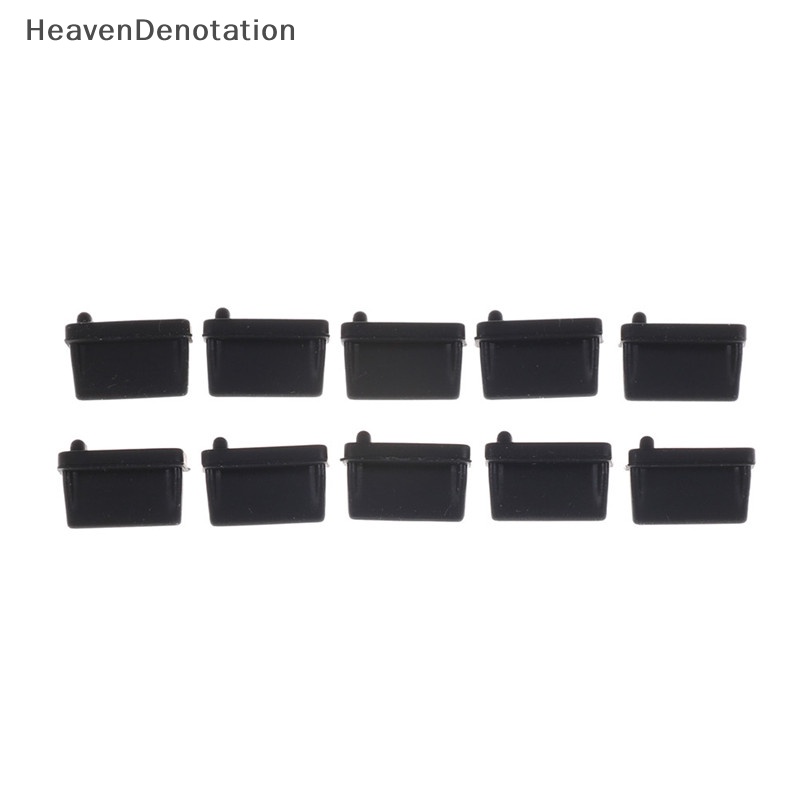 [HeavenDenotation] 10pcs Karet Hitam A Type Female USB Anti Debu Pelindung Colokan Stopper Cover HDV