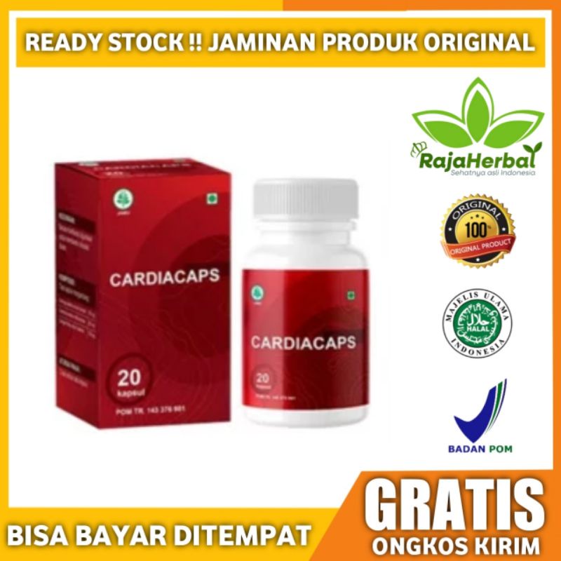 (BHJ)Cardiacaps Asli Cardiacaps Obat Hipertensi Darah Tinggi Herbal Manjur