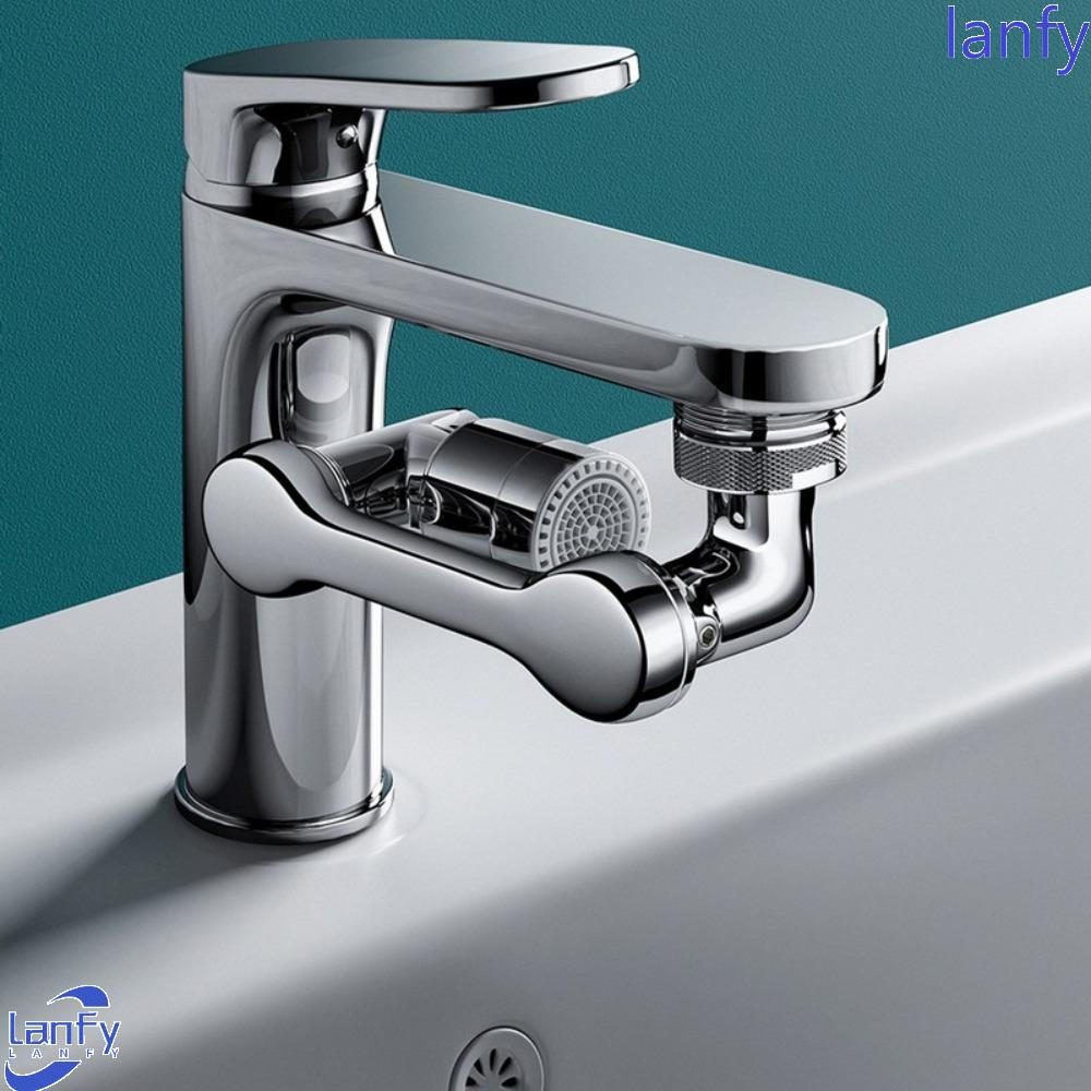 Lanfy Faucet Extender Universal Tembaga Dapat Diputar Hemat Air Aksesoris Dapur Kamar Mandi Robot Arm Faucet Aerator