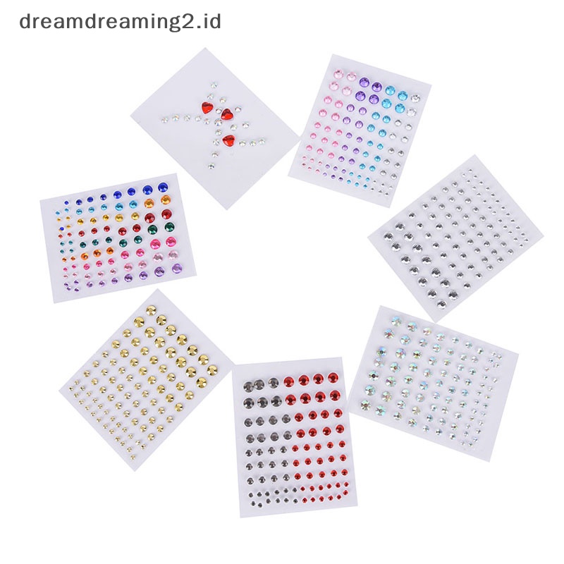 (drea) New Jewel Eyes Makeup Crystal Eyes Stiker Tato Diamond Glitter Stiker Makeup//